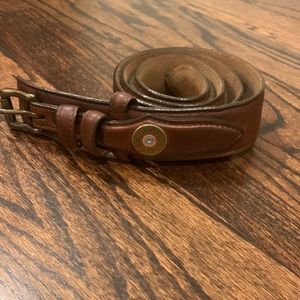Orvis 12 gauge belt size 34 leather